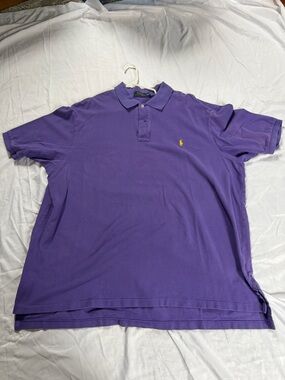 Polo by Ralph Lauren Purple Polo Shirt with Yellow Pony